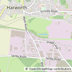 Map of Doncaster, Harworth
