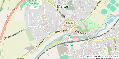 Map of Malton, North Yorkshire