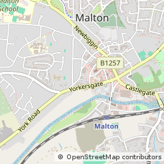 Map of Malton, North Yorkshire