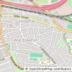 Map of Glasgow, Lanarkshire