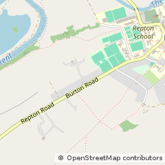 Map of Repton, Derbyshire