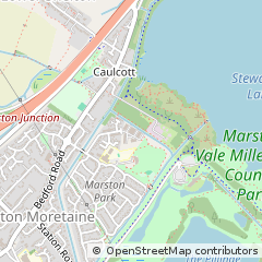 Map of Marston Moretaine, Bedfordshire