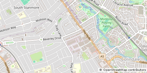 Map of London, Harrow