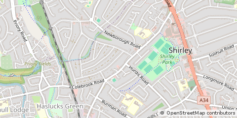 Map of Solihull