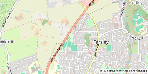 Map of Pudsey, West Yorkshire