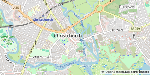 Map of Christchurch