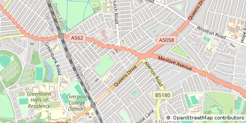 Map of Liverpool, Merseyside