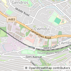 Map of Swansea, Abertawe