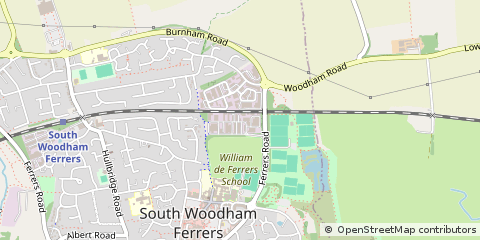 Map of Chelmsford, Essex