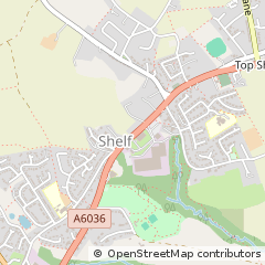 Map of Shelf, W Yorks