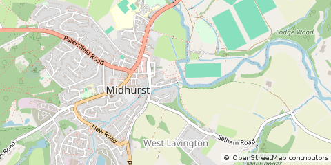 Map of Midhurst, West Sussex