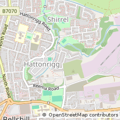 Map of Bellshill, Lanarkshire