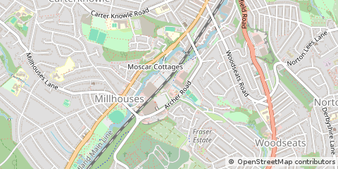 Map of Sheffield