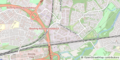 Map of Basingstoke, Hampshire
