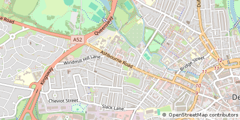 Map of Derby, Derbyshire