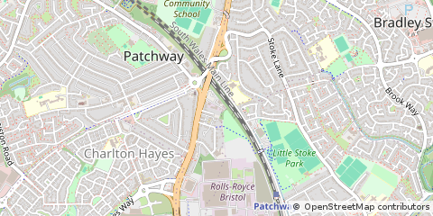 Map of Patchway, Bristol
