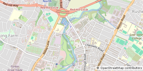 Map of Leicester, Leicestershire