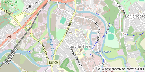 Map of Wakefield, West Yorkshire