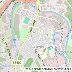 Map of Wakefield, West Yorkshire