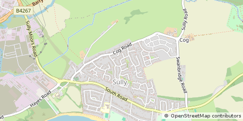 Map of Penarth, Vale of Glamorgan