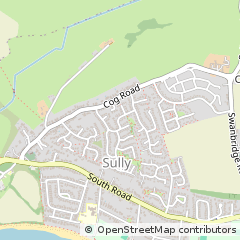 Map of Penarth, Vale of Glamorgan