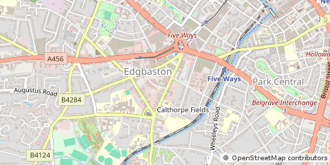 Map of Birmingham, West Midlands