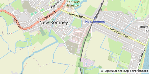 Map of NEW Romney, Kent
