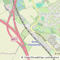 Map of Great Chesterford, Essex