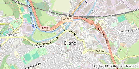 Map of West Yorkshire