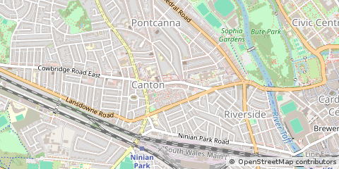 Map of Cardiff