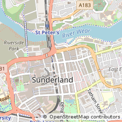 Map of Sunderland