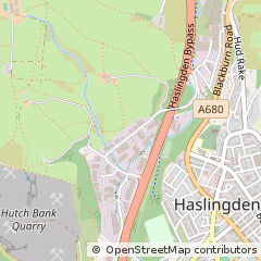 Map of Rossendale, Lancashire
