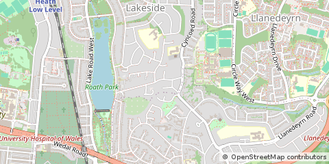 Map of Cardiff