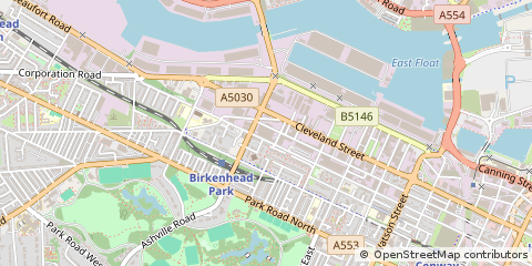 Map of Birkenhead