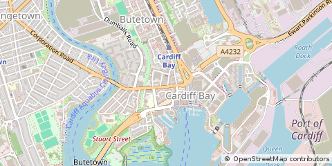 Map of Cardiff