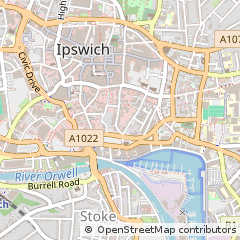 Map of Ipswich, Suffolk