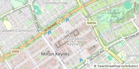 Map of Milton Keynes