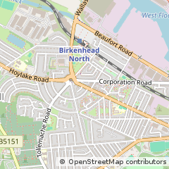 Map of Birkenhead, Wirral
