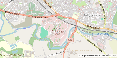 Map of Antrim, County Antrim