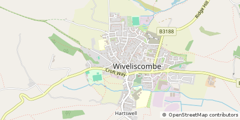 Map of Taunton, Somerset