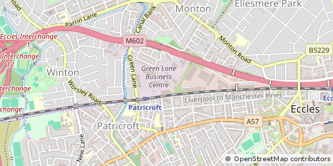 Map of Manchester, Greater Manchester