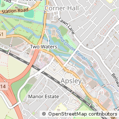 Map of Hemel Hempstead, Hertfordshire