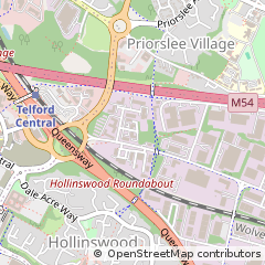 Map of Telford, Shropshire