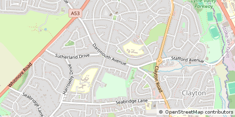 Map of Newcastle-Under-Lyme