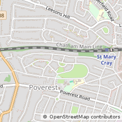 Map of Orpington, Kent