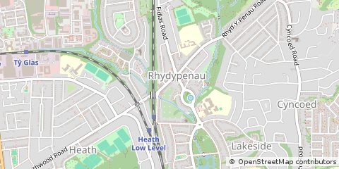Map of Cardiff, South Wales