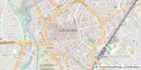 Map of Leicester