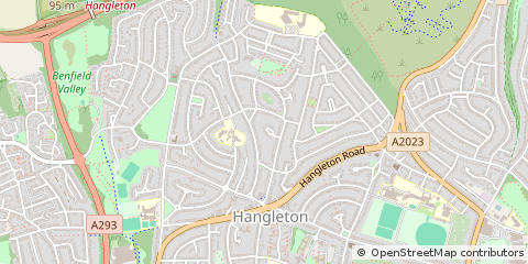 Map of Hove, East Sussex