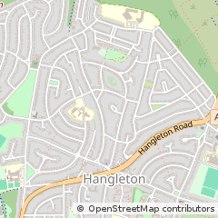Map of Hove, East Sussex