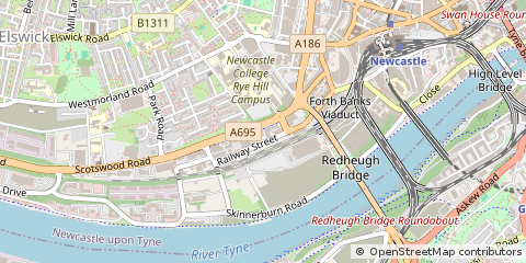Map of Newcastle-Upon-Tyne